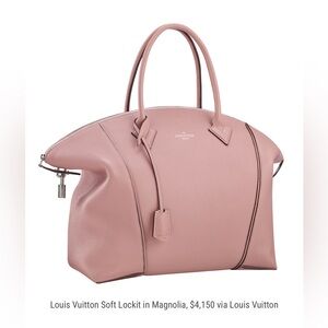 Louis Vuitton Soft Lockit Tote in Magnolia